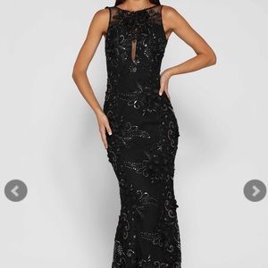Elle Zeitoune Jacqueline Gown in Black